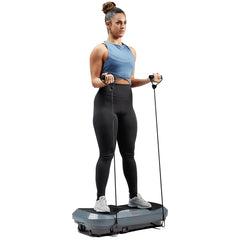 Sunny Health & Fitness Fitboard 3D Vibration Platform With Resistance Band