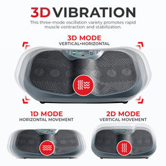 Sunny Health & Fitness Fitboard 3D Vibration Platform With Resistance Band