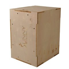 Sunny 3-in-1 Wood Plyo Box, Heavy Duty with Cover