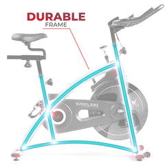 Sunny Health & Fitness Premium Magnetic Resistance Smart Indoor Cycling Bike with Quiet Belt Drive and Exclusive SunnyFit® App Enhanced Bluetooth Connectivity