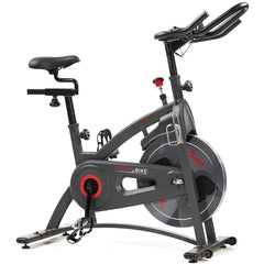 Sunny Health & Fitness Premium Magnetic Resistance Smart Indoor Cycling Bike with Quiet Belt Drive