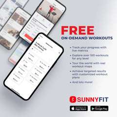 Sunny Health & Fitness Premium Magnetic Resistance Smart Indoor Cycling Bike with Quiet Belt Drive and Exclusive SunnyFit® App Enhanced Bluetooth Connectivity