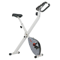 Sunny Health & Fitness Foldable Exercise Bike Space Saving Stationary Bike