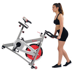 Sunny Health & Fitness 40 lb Flywheel Chain Drive Pro Indoor Cycling Exercise Bike