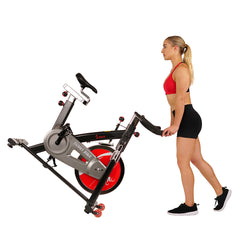 Sunny Health & Fitness Chain Drive Exercise Bike - Stationary Indoor Cycling Trainer