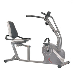 Sunny Health & Fitness Stationary Cross Trainer Recumbent Bike with Arms Exerciser