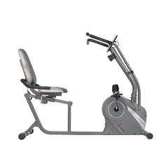 Sunny Health & Fitness Stationary Cross Trainer Recumbent Bike with Arms Exerciser