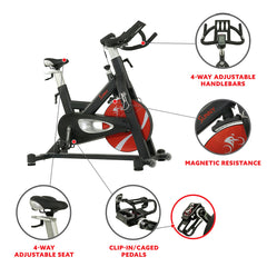 Sunny Health & Fitness Evolution Pro II Magnetic Indoor Cycle Exercise Bike