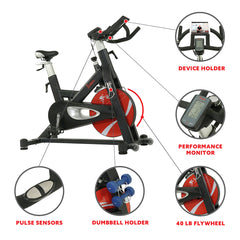 Sunny Health & Fitness Evolution Pro II Magnetic Indoor Cycle Exercise Bike