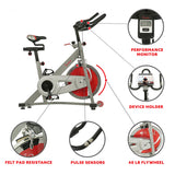 Sunny & Fitness Fitness Pro II Stationary Indoor Cycling Bike