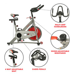 Sunny & Fitness Fitness Pro II Stationary Indoor Cycling Bike