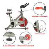 Sunny & Fitness Fitness Pro II Stationary Indoor Cycling Bike