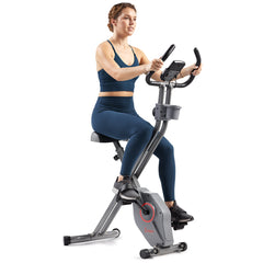 Sunny Health & FItness Foldable Magnetic Exercise X-Bike