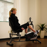 Sunny Health & Fitness Magnetic Recumbent Exercise Bike, 300 lb Capacity & Adjustable Seat
