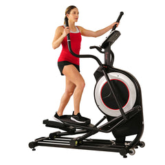 Sunny Health & Fitness Motorized Elliptical Machine Trainer w/ Heart Rate Monitoring