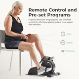 Sunny Health & Fitness Smart Low-profile Motorized Mini Exercise Bike