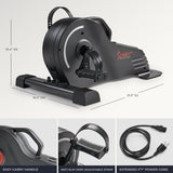 Sunny Health & Fitness Smart Low-profile Motorized Mini Exercise Bike