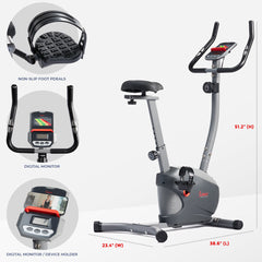 Sunny Health & Fitness Performance Smart Upright Exercise Bike