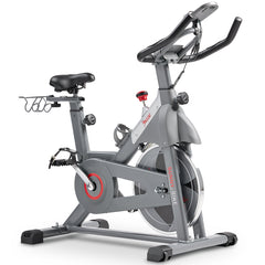 Sunny Health & Fitness Smart Magnetic Belt Drive Indoor Cycling Exercise Bike