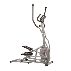 Sunny Health & Fitness Elliptical Trainer Machine Magnetic Elliptical w/ Device Holder, LCD Monitor and Heart Rate Monitor