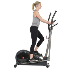 Sunny Health & Fitness Magnetic Elliptical Machine Pre-Programmed Trainer