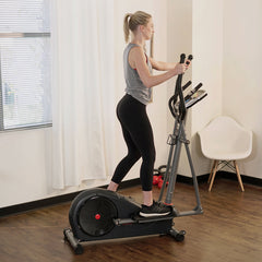 Sunny Health & Fitness Magnetic Elliptical Machine Pre-Programmed Trainer