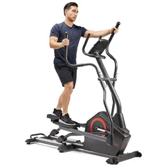 Sunny Health & Fitness Smart Premium Extra Long Stride Length Programmable Electro-Magnetic Elliptical