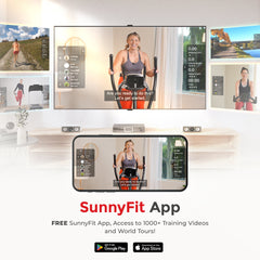 Sunny Health & Fitness Smart Premium Programmable Electro-Magnetic Elliptical