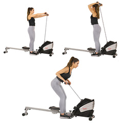 Sunny Health & Fitness Dual Function Rowing Machine Multi-Rower