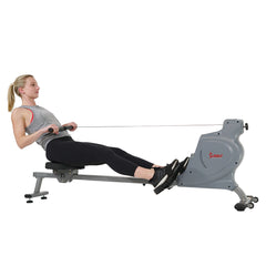 Sunny Health & Fitness Space Saving Rowing Machine Magnetic Rower