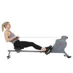 Sunny Health & Fitness Space Saving Rowing Machine Magnetic Rower