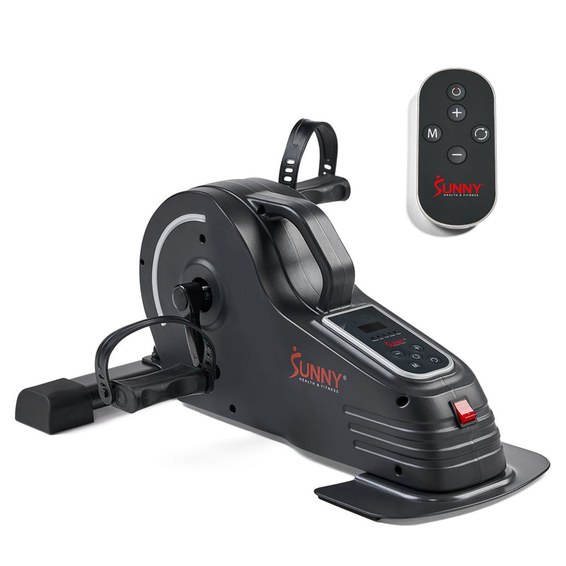 Sunny Health & Fitness Smart Low-profile Motorized Mini Exercise Bike