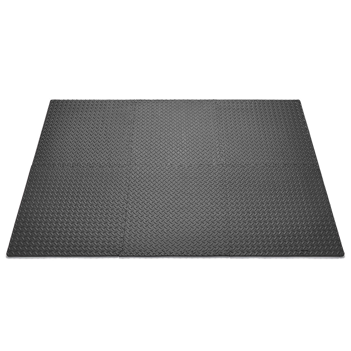 Sunny Health & Fitness ½ Inch Thick Puzzle Exercise Mat - Black