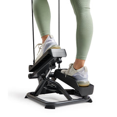 Sunny Health & Fitness Smart Advanced Stair Exercise Stepper with Handlebar and Resistance Bands