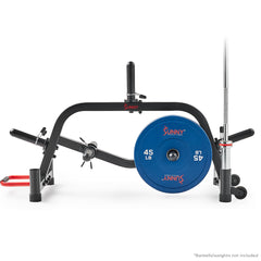 Sunny Health & Fitness Strength™ Premium Portable Weight Plates & Barbell Storage Rack