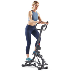 Sunny Health & Fitness Smart Extra Long Range Climber Stepper with Handlebar