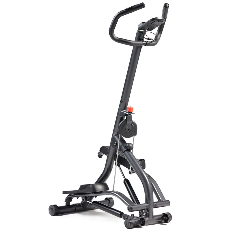 Sunny Health & Fitness Smart Extra Long Range Climber Stepper with Handlebar