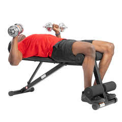 Sunny Health & Fitness Incline / Decline Weight Bench for Adjustable Workout