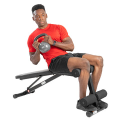 Sunny Health & Fitness Incline / Decline Weight Bench for Adjustable Workout