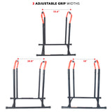 Sunny Health  & Fitness 3 Levels Adjustable Dip Station