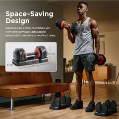 Sunny Health & Fitness Strength™ Elite Adjustable Dumbbell 55 LBS (Single)