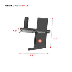 Sunny Health & Fitness J-Hooks Barbell Holder, Power Rack Attachment