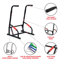 Sunny Health & Fitness Multifunction Dip Station