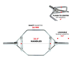 Sunny Health & Fitness Strength Training Olympic Hex Bar | Sunny Strength™