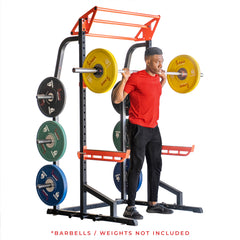 Sunny Health & Fitness Power Zone Premium Heavy Duty Multifunction Squat Power Rack