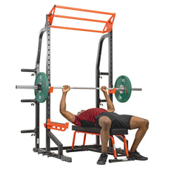 Sunny Health & Fitness Power Zone Premium Heavy Duty Multifunction Squat Power Rack