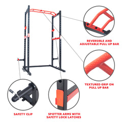 Sunny Health & Fitness Power Zone Advanced Multifunction Squat Power Cage