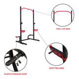 Sunny Health & Fitness Power Zone Advanced Multifunction Squat Power Rack