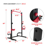 Sunny Health & Fitness Power Zone Advanced Multifunction Squat Power Rack