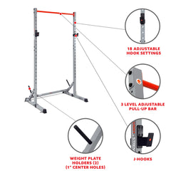 Sunny Health & Fitness Essential Multifunction Squat Power Rack